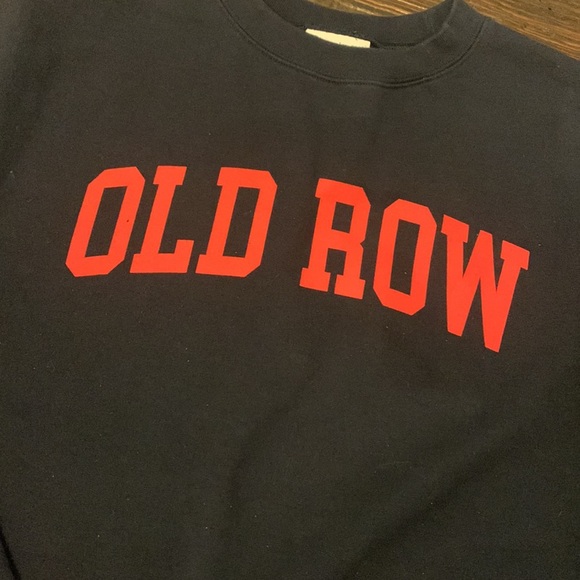 OLD ROW navy red sweatshirt M - Picture 2 of 4